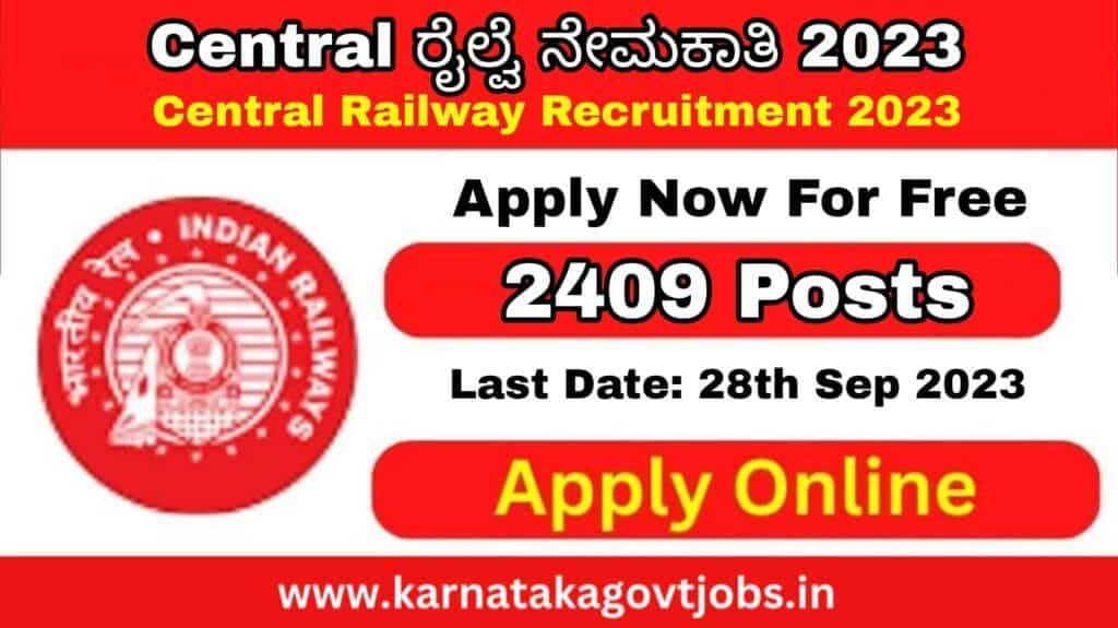 Central Railway Recruitment 2023