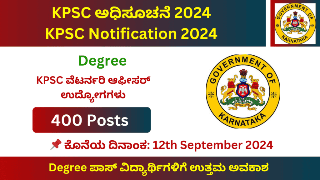 KPSC Notification 2024